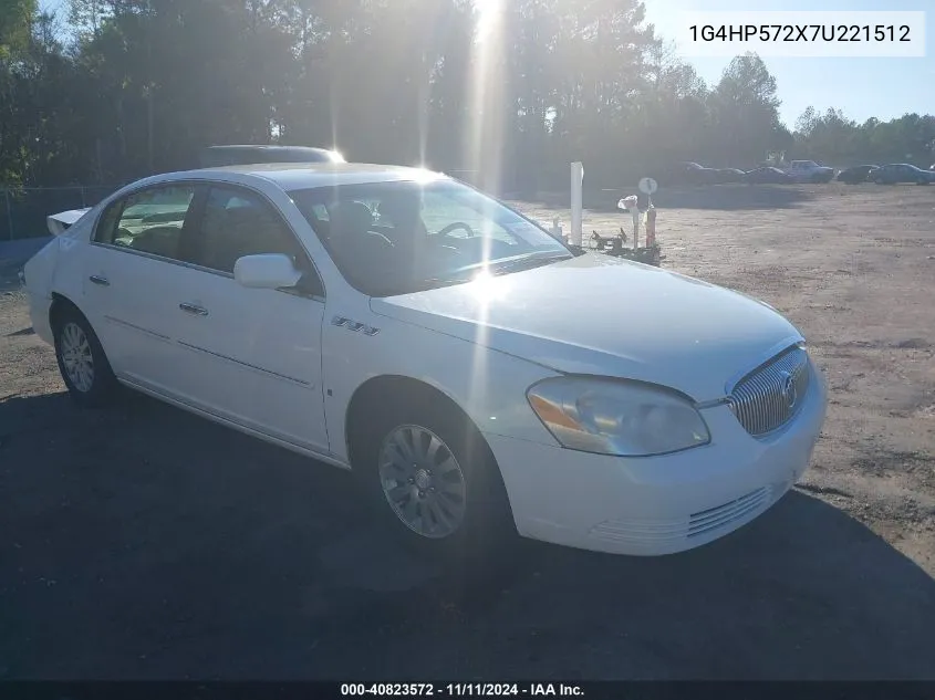 2007 Buick Lucerne Cx VIN: 1G4HP572X7U221512 Lot: 40823572