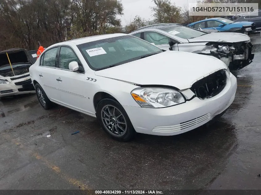 1G4HD57217U151116 2007 Buick Lucerne Cxl