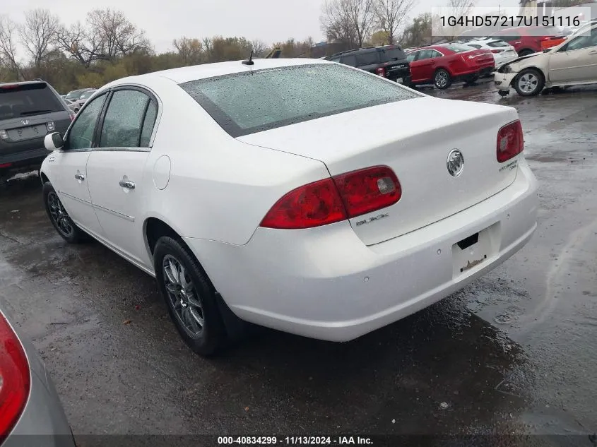 1G4HD57217U151116 2007 Buick Lucerne Cxl