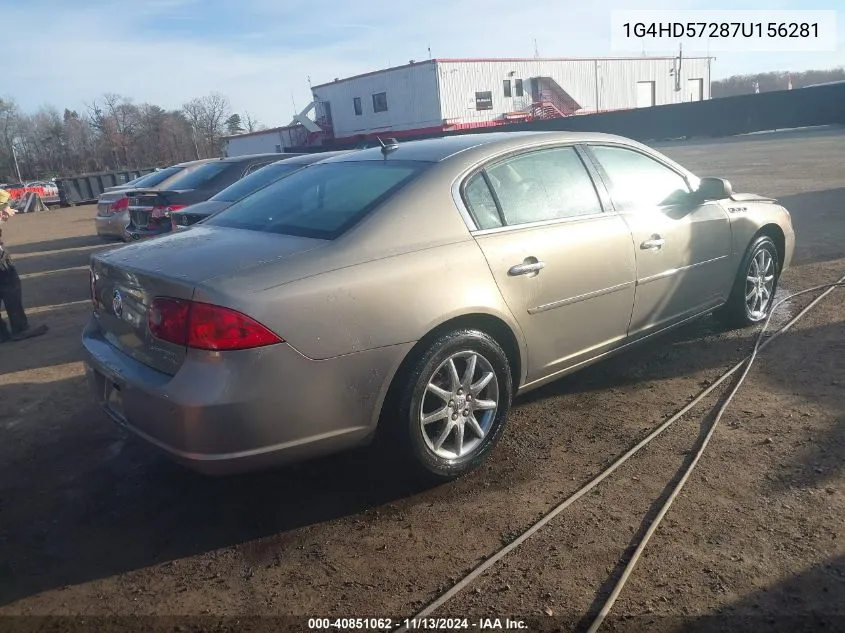 1G4HD57287U156281 2007 Buick Lucerne Cxl