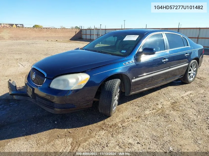 2007 Buick Lucerne Cxl VIN: 1G4HD57277U101482 Lot: 40853603