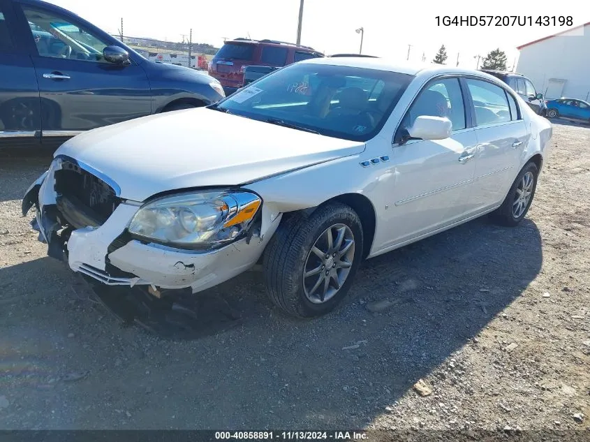 2007 Buick Lucerne Cxl VIN: 1G4HD57207U143198 Lot: 40858891