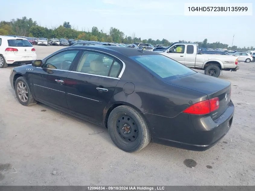 1G4HD57238U135999 2008 Buick Lucerne Cxl