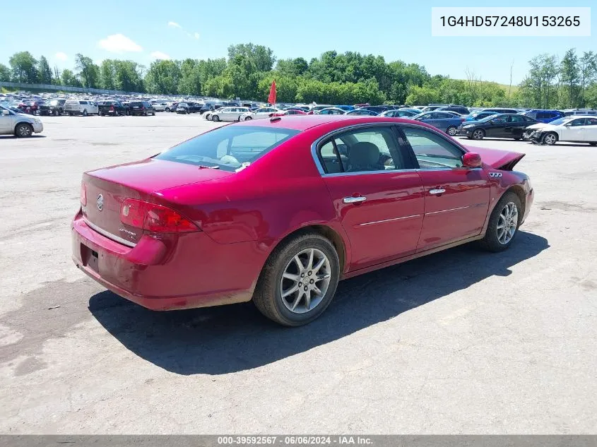 1G4HD57248U153265 2008 Buick Lucerne Cxl