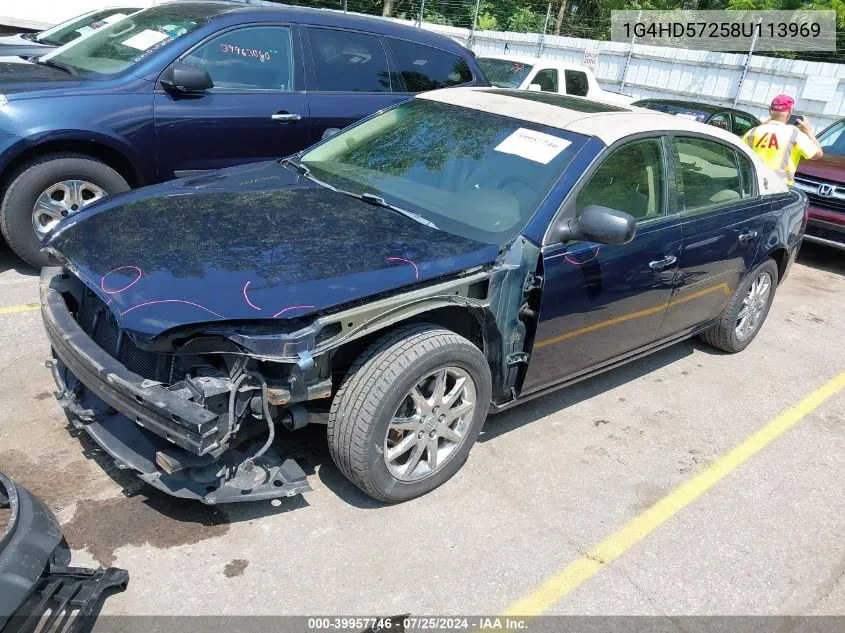 2008 Buick Lucerne Cxl VIN: 1G4HD57258U113969 Lot: 39957746