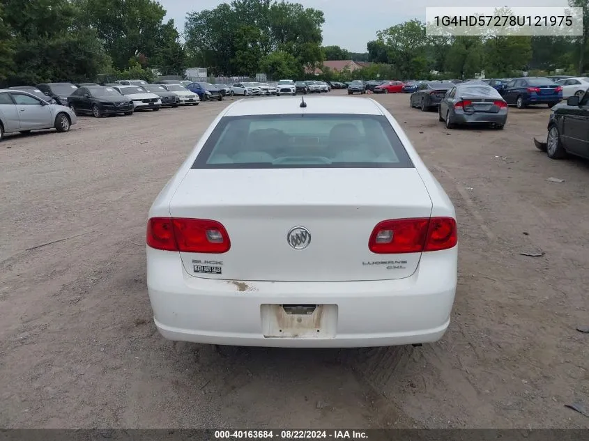 2008 Buick Lucerne Cxl VIN: 1G4HD57278U121975 Lot: 40163684