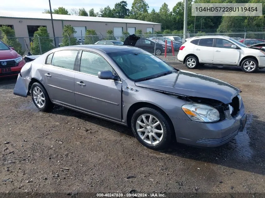 2008 Buick Lucerne Cxl VIN: 1G4HD57228U119454 Lot: 40247839