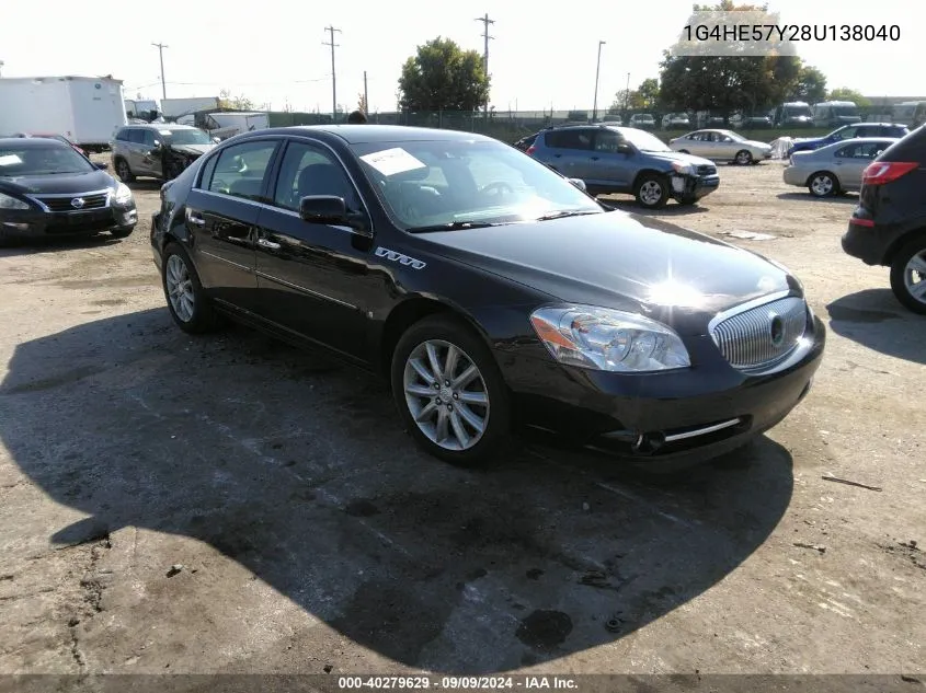 1G4HE57Y28U138040 2008 Buick Lucerne Cxs