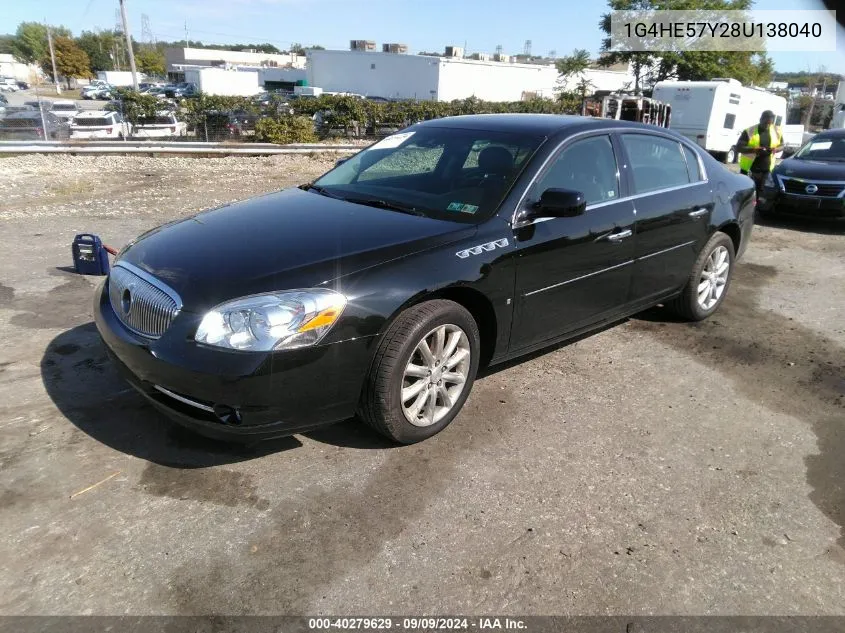 1G4HE57Y28U138040 2008 Buick Lucerne Cxs