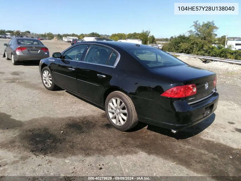 1G4HE57Y28U138040 2008 Buick Lucerne Cxs