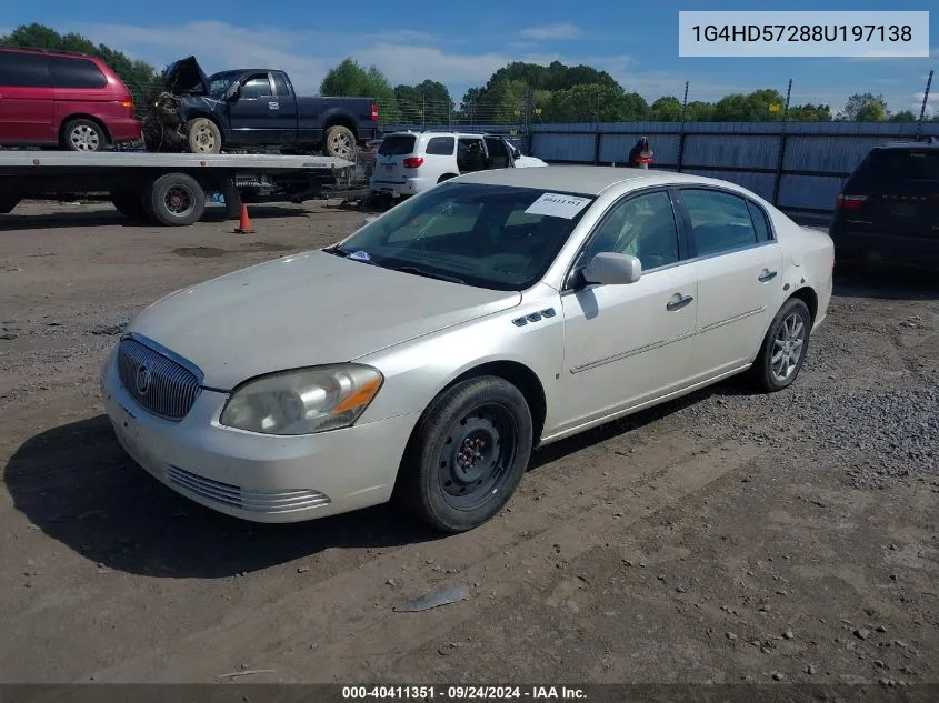 2008 Buick Lucerne Cxl VIN: 1G4HD57288U197138 Lot: 40411351