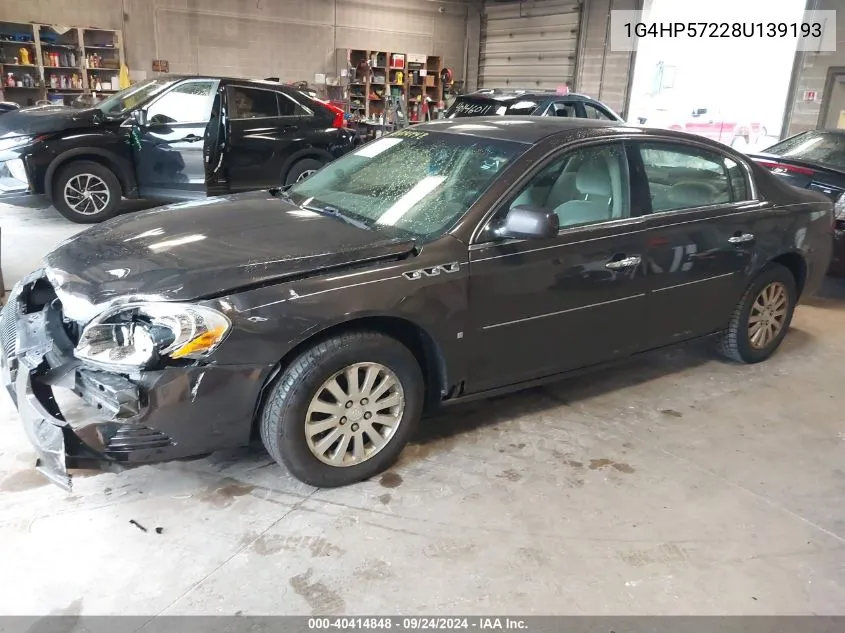 2008 Buick Lucerne Cx VIN: 1G4HP57228U139193 Lot: 40414848