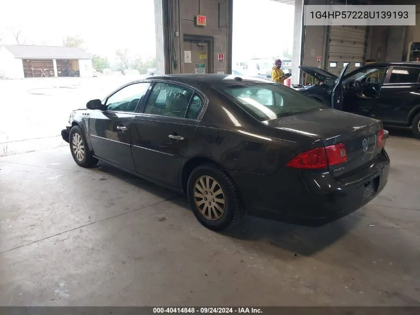 2008 Buick Lucerne Cx VIN: 1G4HP57228U139193 Lot: 40414848