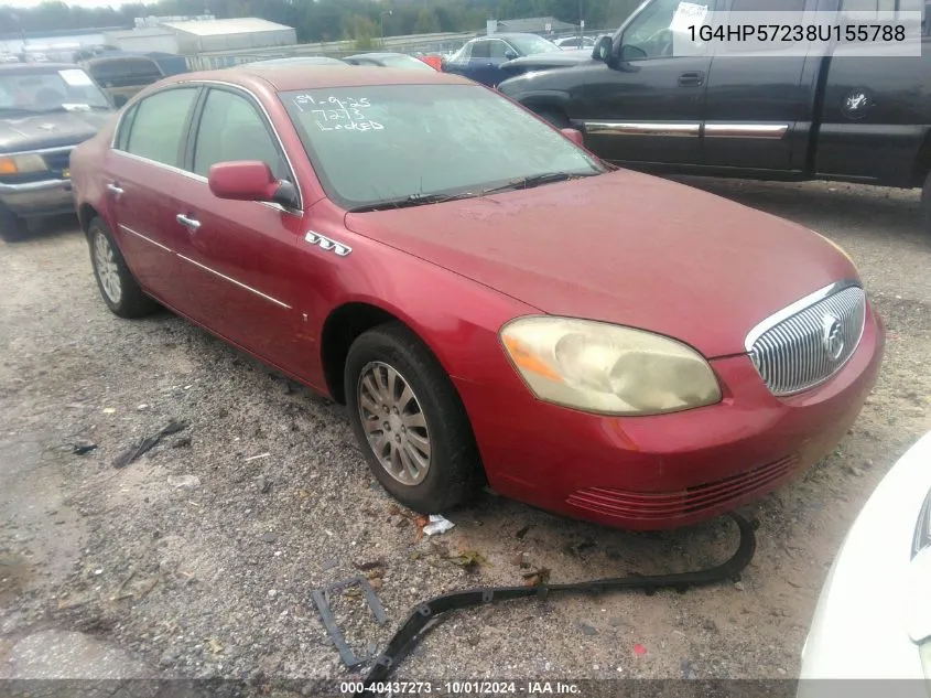 2008 Buick Lucerne Cx VIN: 1G4HP57238U155788 Lot: 40437273