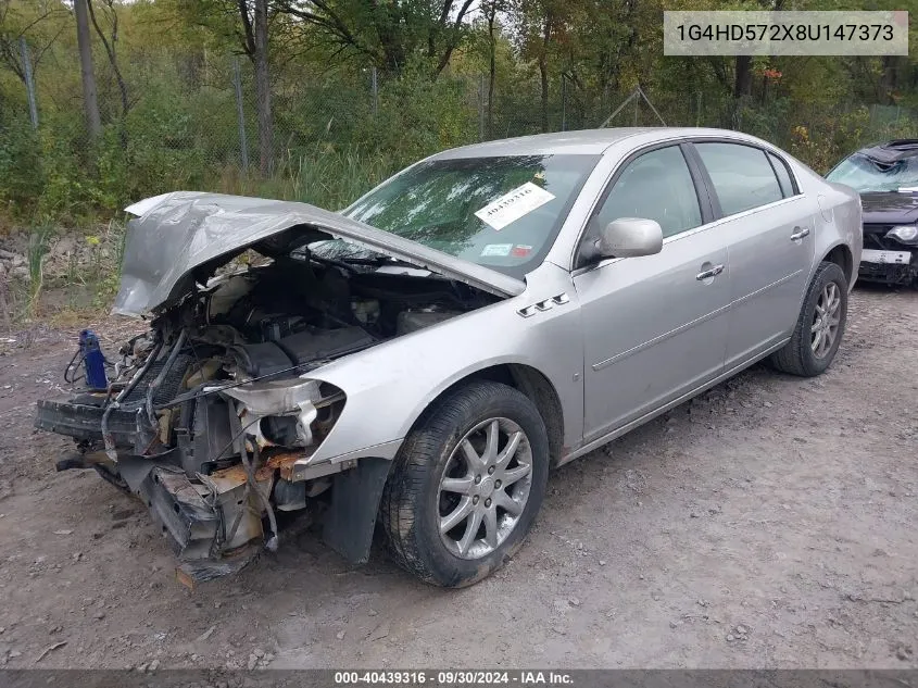 2008 Buick Lucerne Cxl VIN: 1G4HD572X8U147373 Lot: 40439316