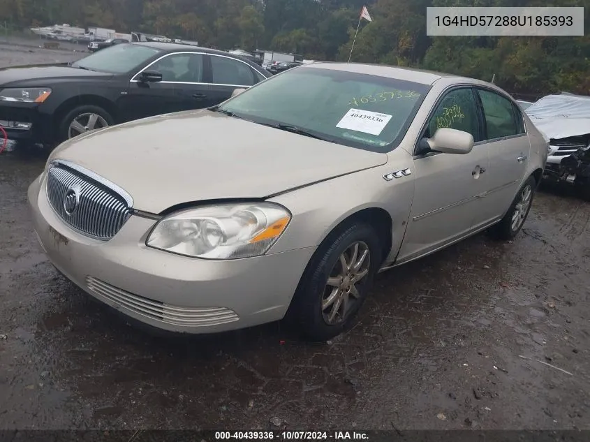 2008 Buick Lucerne Cxl VIN: 1G4HD57288U185393 Lot: 40439336