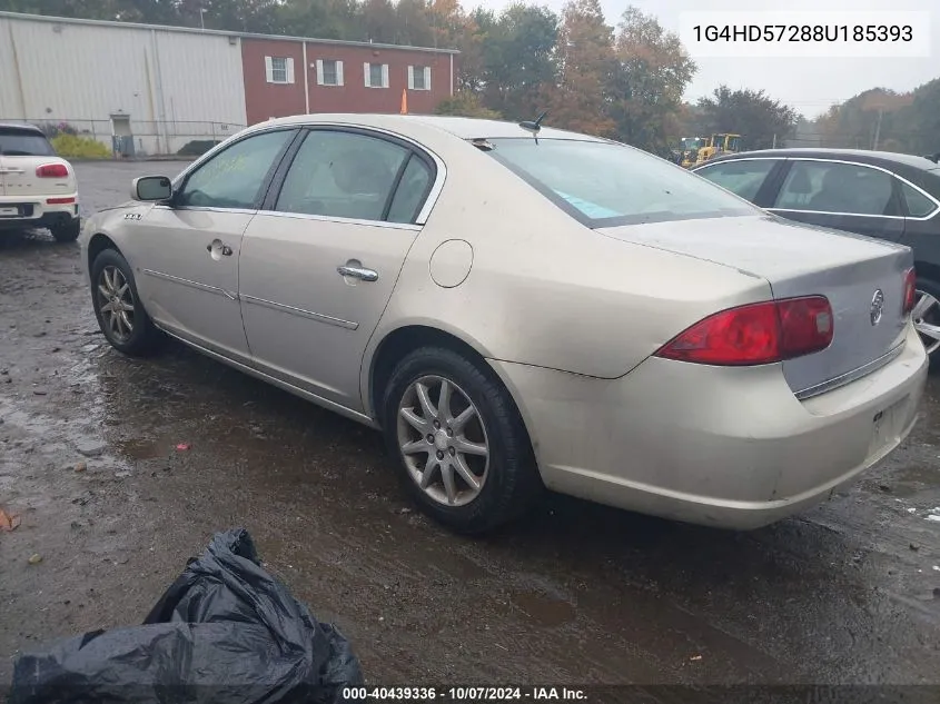 2008 Buick Lucerne Cxl VIN: 1G4HD57288U185393 Lot: 40439336