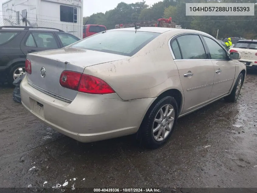 2008 Buick Lucerne Cxl VIN: 1G4HD57288U185393 Lot: 40439336