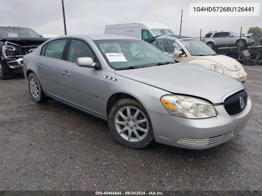 2008 Buick Lucerne Cxl VIN: 1G4HD57268U126441 Lot: 40465645