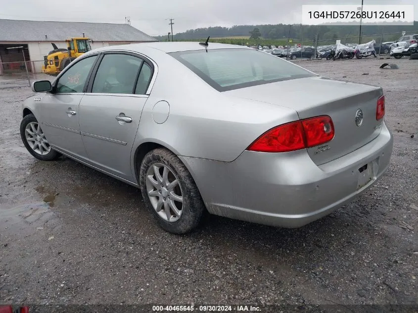 2008 Buick Lucerne Cxl VIN: 1G4HD57268U126441 Lot: 40465645