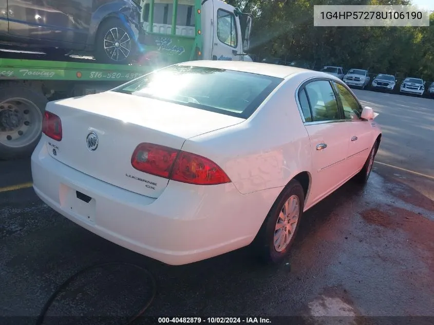 1G4HP57278U106190 2008 Buick Lucerne Cx