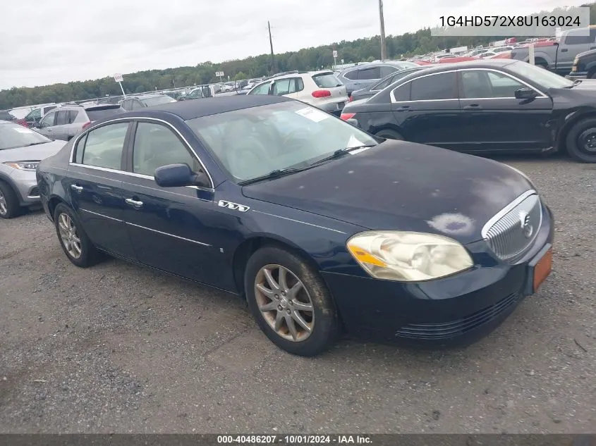 2008 Buick Lucerne Cxl VIN: 1G4HD572X8U163024 Lot: 40486207