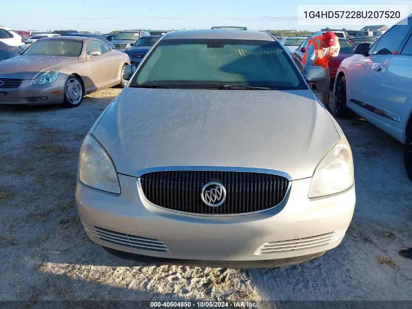 2008 Buick Lucerne Cxl VIN: 1G4HD57228U207520 Lot: 40504850