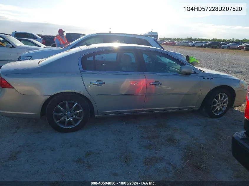 2008 Buick Lucerne Cxl VIN: 1G4HD57228U207520 Lot: 40504850