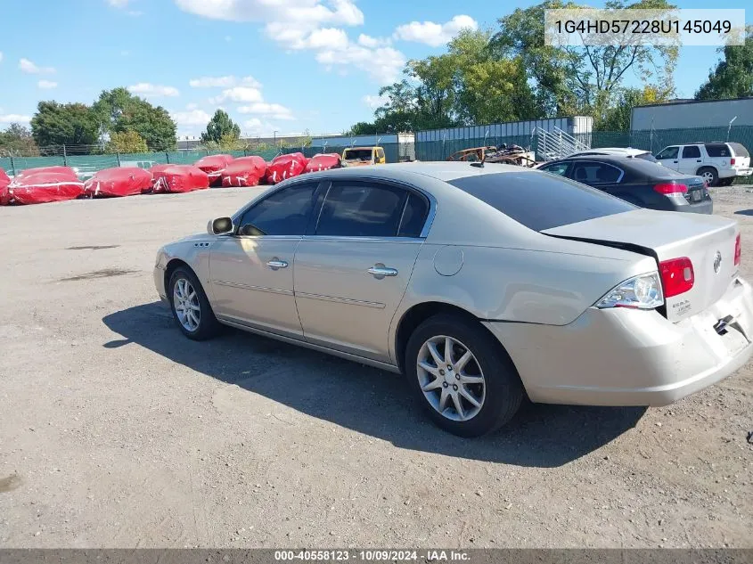 2008 Buick Lucerne Cxl VIN: 1G4HD57228U145049 Lot: 40558123