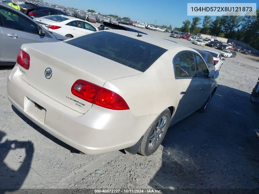 2008 Buick Lucerne Cxl VIN: 1G4HD572X8U121873 Lot: 40572727