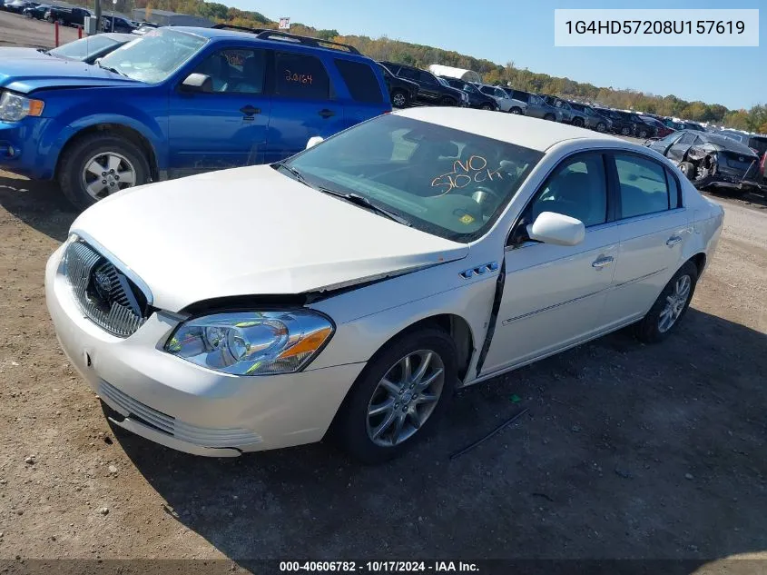 2008 Buick Lucerne Cxl VIN: 1G4HD57208U157619 Lot: 40606782