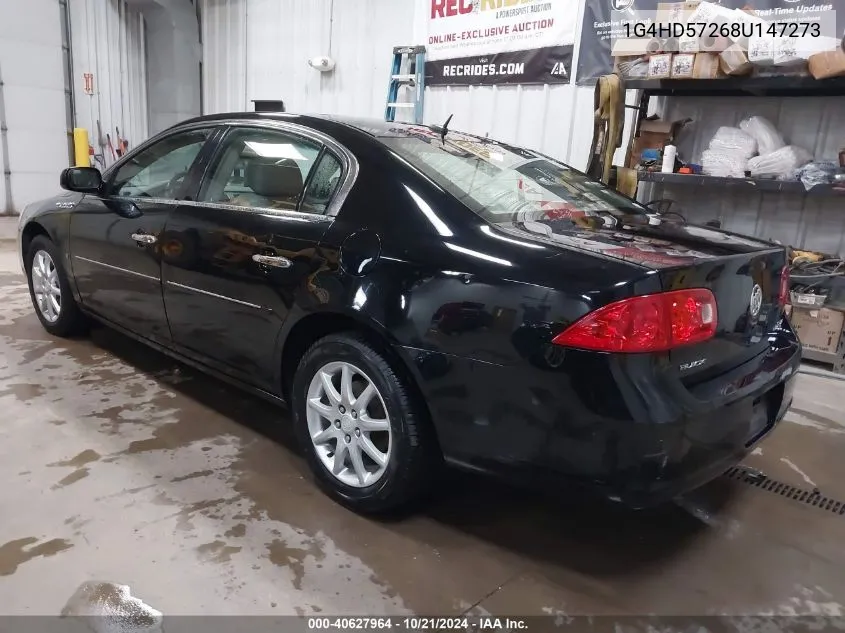 2008 Buick Lucerne Cxl VIN: 1G4HD57268U147273 Lot: 40627964