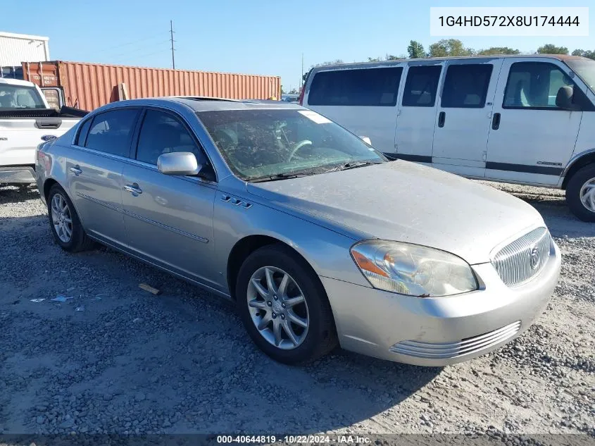 2008 Buick Lucerne Cxl VIN: 1G4HD572X8U174444 Lot: 40644819