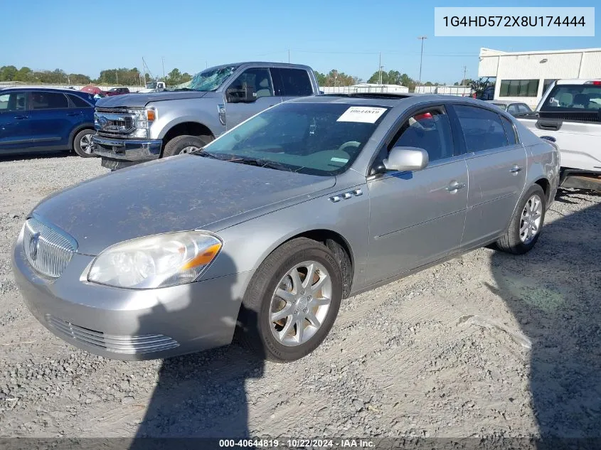 2008 Buick Lucerne Cxl VIN: 1G4HD572X8U174444 Lot: 40644819