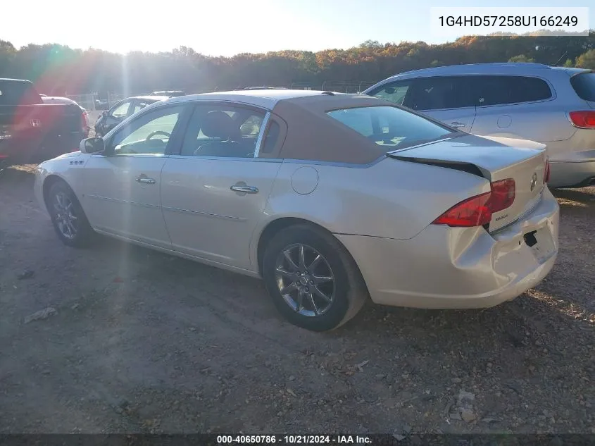 2008 Buick Lucerne Cxl VIN: 1G4HD57258U166249 Lot: 40650786