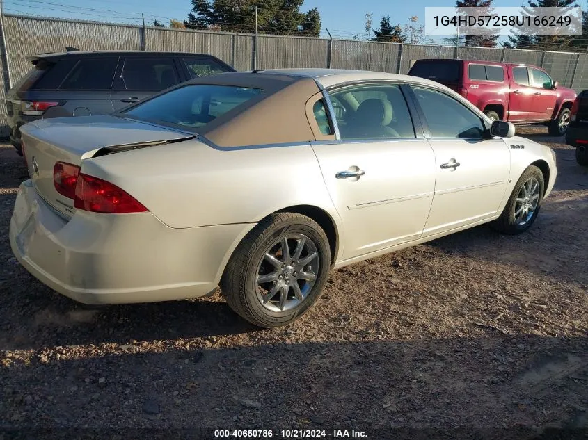 2008 Buick Lucerne Cxl VIN: 1G4HD57258U166249 Lot: 40650786