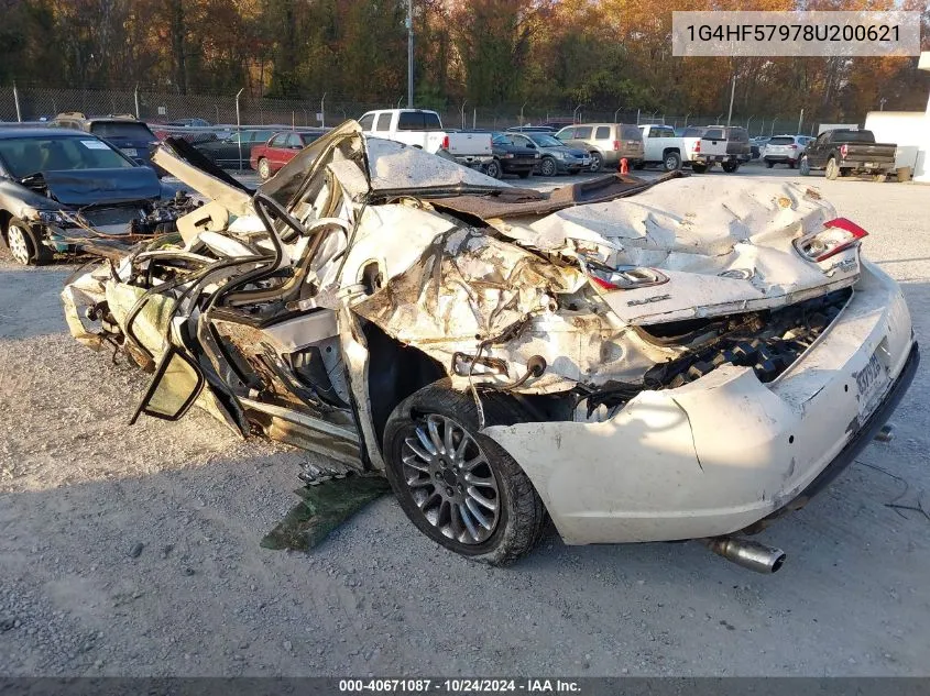 2008 Buick Lucerne Super Series VIN: 1G4HF57978U200621 Lot: 40671087