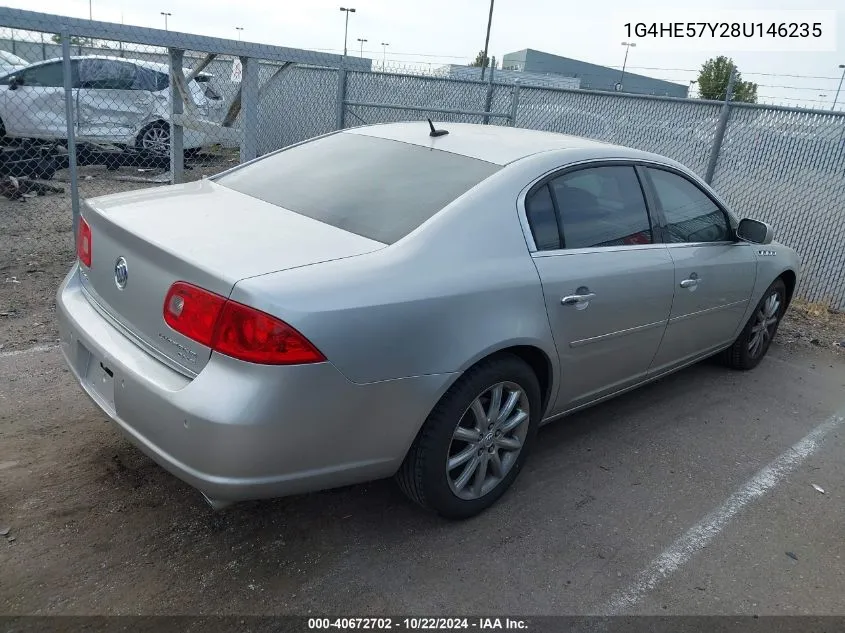 2008 Buick Lucerne Cxs VIN: 1G4HE57Y28U146235 Lot: 40672702