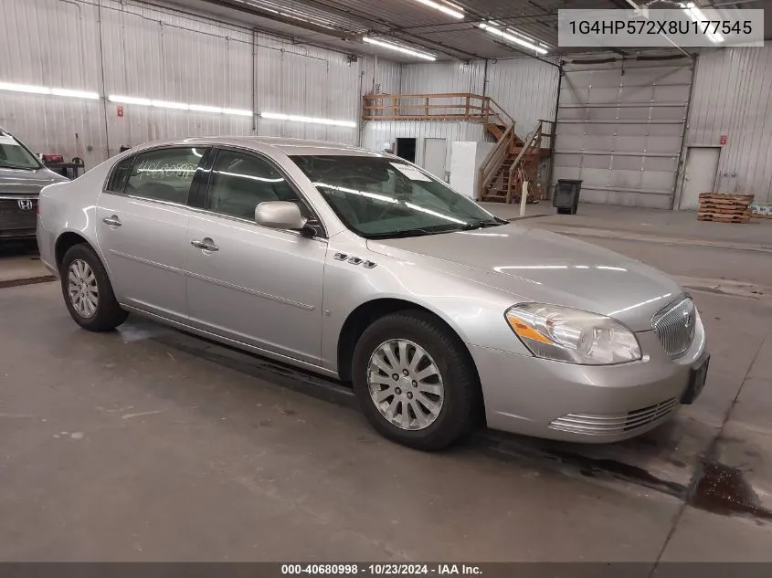 2008 Buick Lucerne Cx VIN: 1G4HP572X8U177545 Lot: 40680998