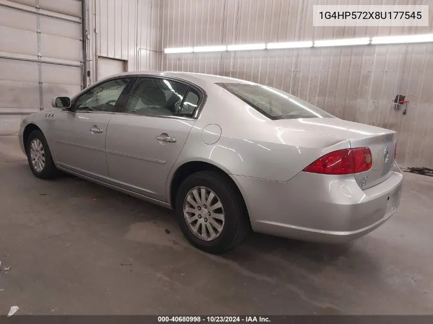 2008 Buick Lucerne Cx VIN: 1G4HP572X8U177545 Lot: 40680998