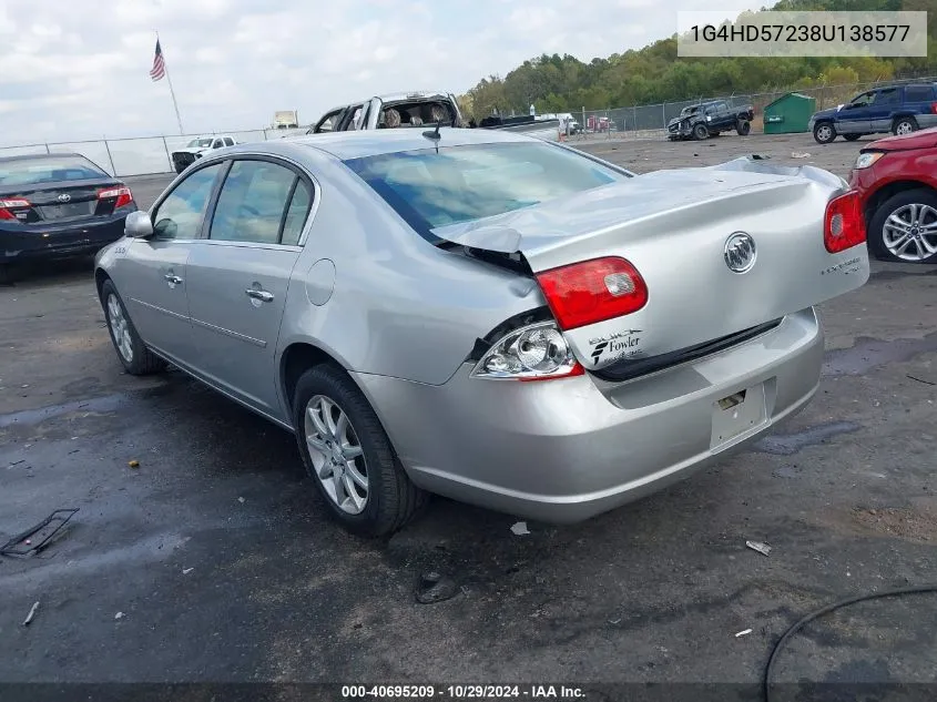 2008 Buick Lucerne Cxl VIN: 1G4HD57238U138577 Lot: 40695209