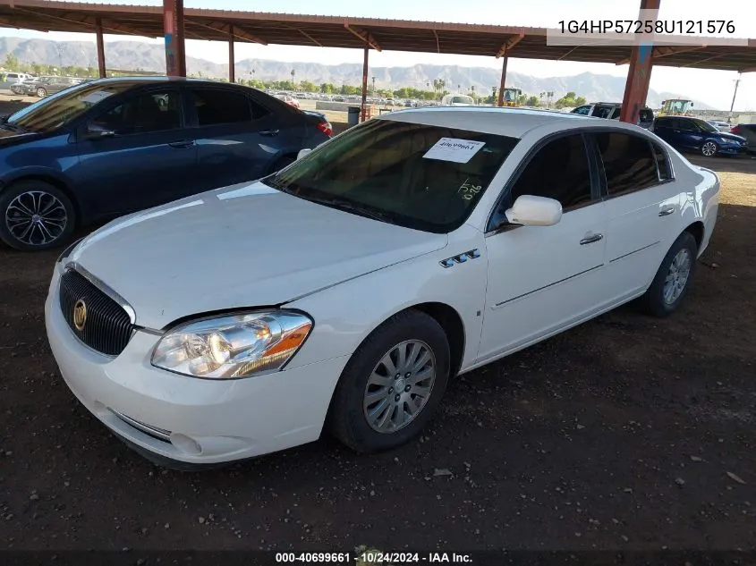 2008 Buick Lucerne Cx VIN: 1G4HP57258U121576 Lot: 40699661