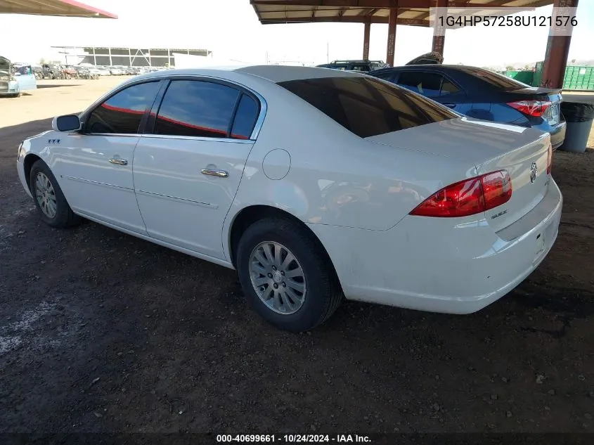 2008 Buick Lucerne Cx VIN: 1G4HP57258U121576 Lot: 40699661