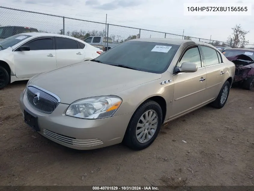 2008 Buick Lucerne Cx VIN: 1G4HP572X8U156565 Lot: 40701529