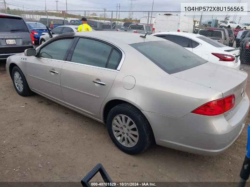 2008 Buick Lucerne Cx VIN: 1G4HP572X8U156565 Lot: 40701529