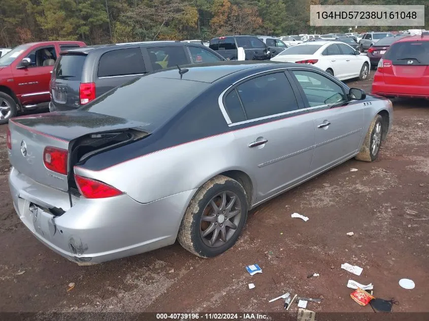 2008 Buick Lucerne Cxl VIN: 1G4HD57238U161048 Lot: 40739196