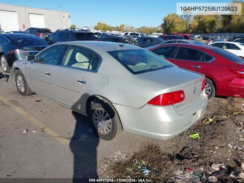 2008 Buick Lucerne Cx VIN: 1G4HP57258U120623 Lot: 40777514