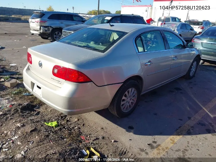 2008 Buick Lucerne Cx VIN: 1G4HP57258U120623 Lot: 40777514