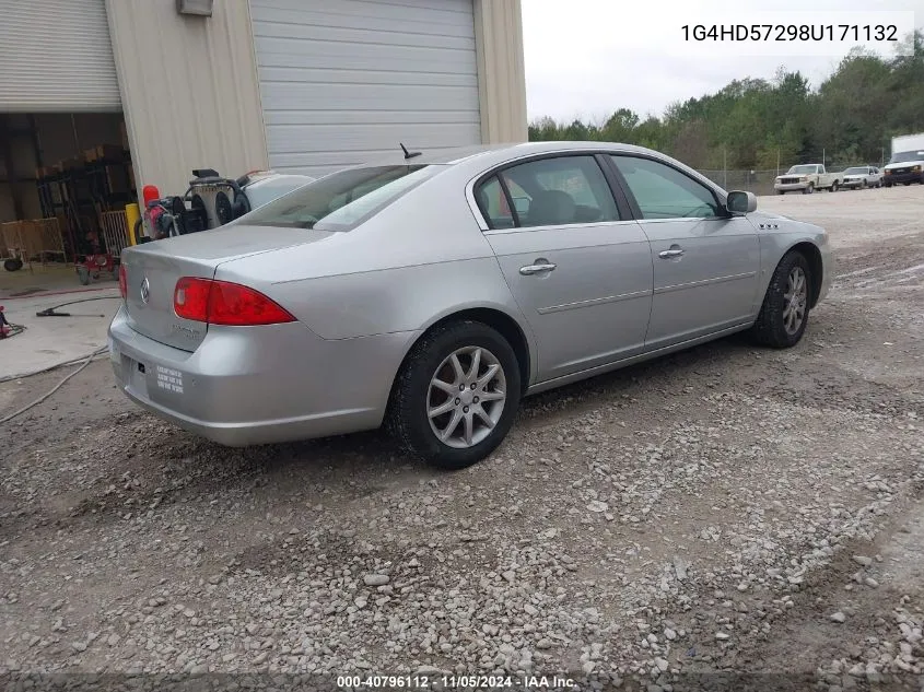 2008 Buick Lucerne Cxl VIN: 1G4HD57298U171132 Lot: 40796112