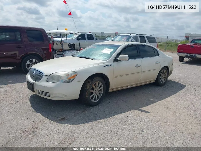 2009 Buick Lucerne Cxl VIN: 1G4HD57M49U111522 Lot: 39973673